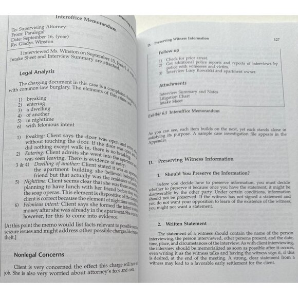 Interviewing and Investigation for Paralegals Ann M. Dobmeyer J. D. Dobmeyer SC - Picture 13 of 14